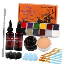 Depvision SFX Makeup Kit Halloween Makeup Set Professional Face Body Paint
