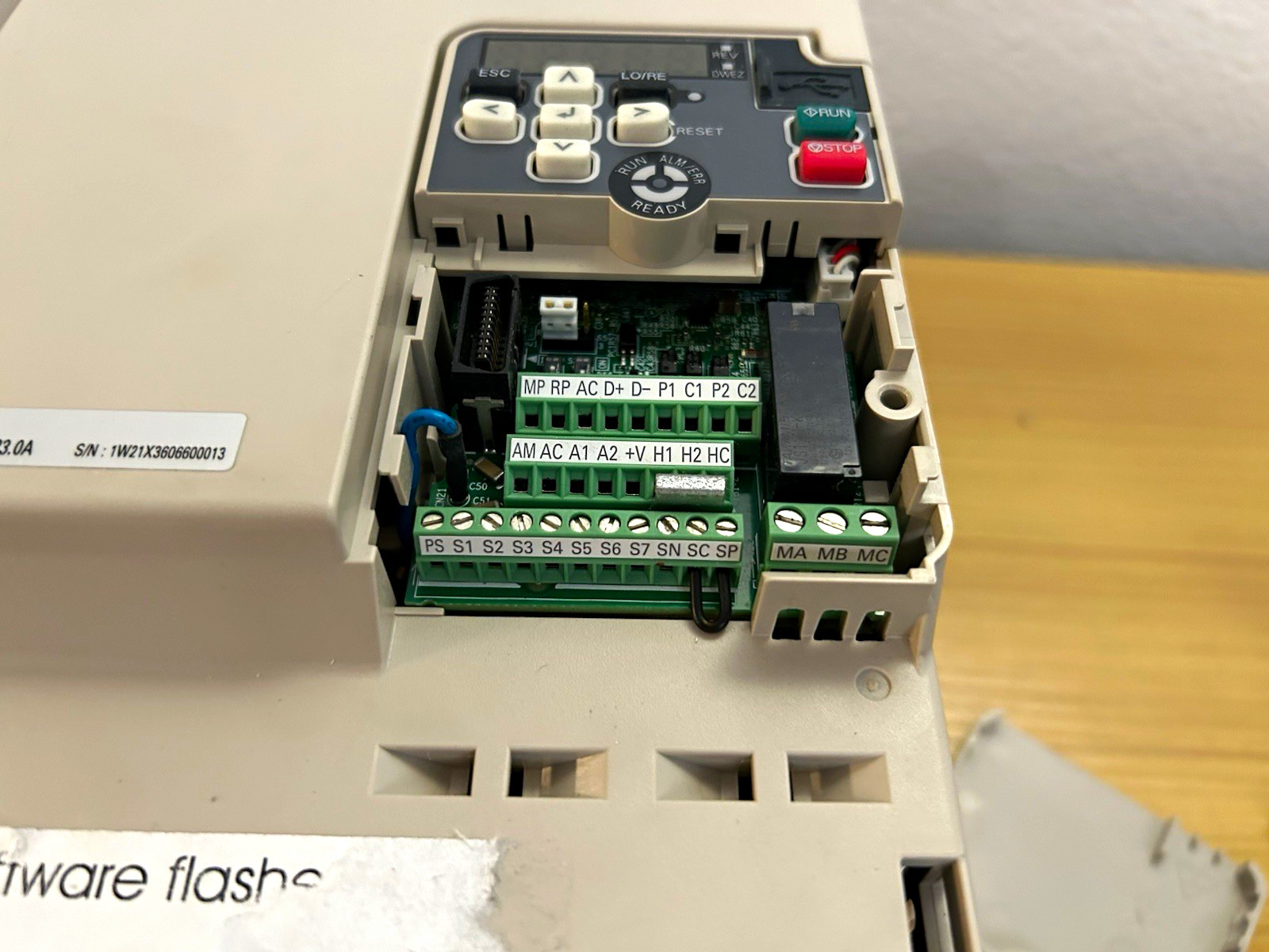 Yaskawa GA500 VFD GA50U2042ABA 200-240V 3-Phase 15HP/10HP IP20