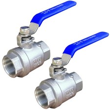 Full Port Ball Valve 3/4 NPT Heavy Duty Stainless Steel 304 For Water,Oil and...