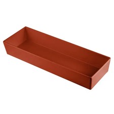 TableCraft CW5008CP Simple Solutions&trade; Half Size 5 Qt. Long Aluminum Bowl
