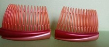 Vintage Two 2 Hair Combs Made in France