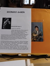 AUTOGRAFO ORIGINALE GIORGIO GABER Aut4/218