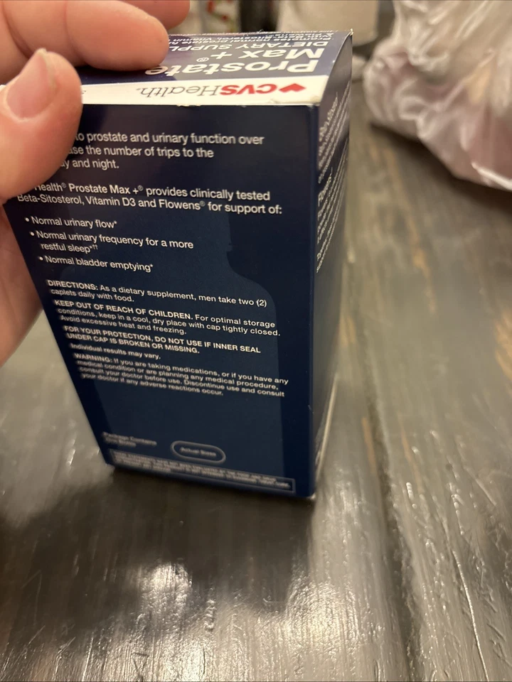 CVS PROSTATE MAX+ SUPLEMENTO DIETÉTICO SUPER BETA SITOSTEROL 120 CÁPSULAS CADUCIDAD 12/25 Foto 3 de 4