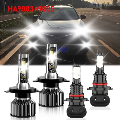 For Toyota RAV4 2001-2005 Front LED Headlight Hi Lo Beam Fog Light Bulb 6500K