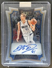 2016-17 Panini Select Dirk Nowitzki Die Cut Auto RC Rookie #/49 Mavericks