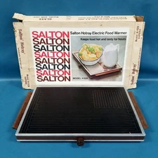 VTG SALTON Hotray Electric Food Warmer UNTESTED w/ Original Box NO CORD