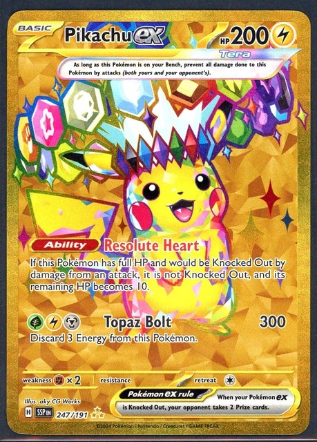 Pikachu ex #247 (Surging Sparks (2024))