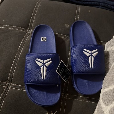 Nike Kobe Offcourt Slide Shoes Mens Size 12 Hyper Royal White Sandals IF2870