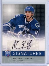 2008-09 Upper Deck Be A Player Alexandre Burrows S-BU Signatures Auto Canucks