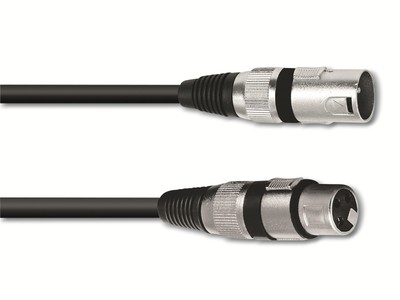 OMNITRONIC XLR-Kabel 3-polig, 1,5 m, schwarz