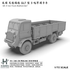 3D Printed 1/72 British Bedford QLT 3 Ton Mil...