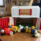 Fisher Price Play Family Barn Farm Set With Little People & Animals Vintage 1986