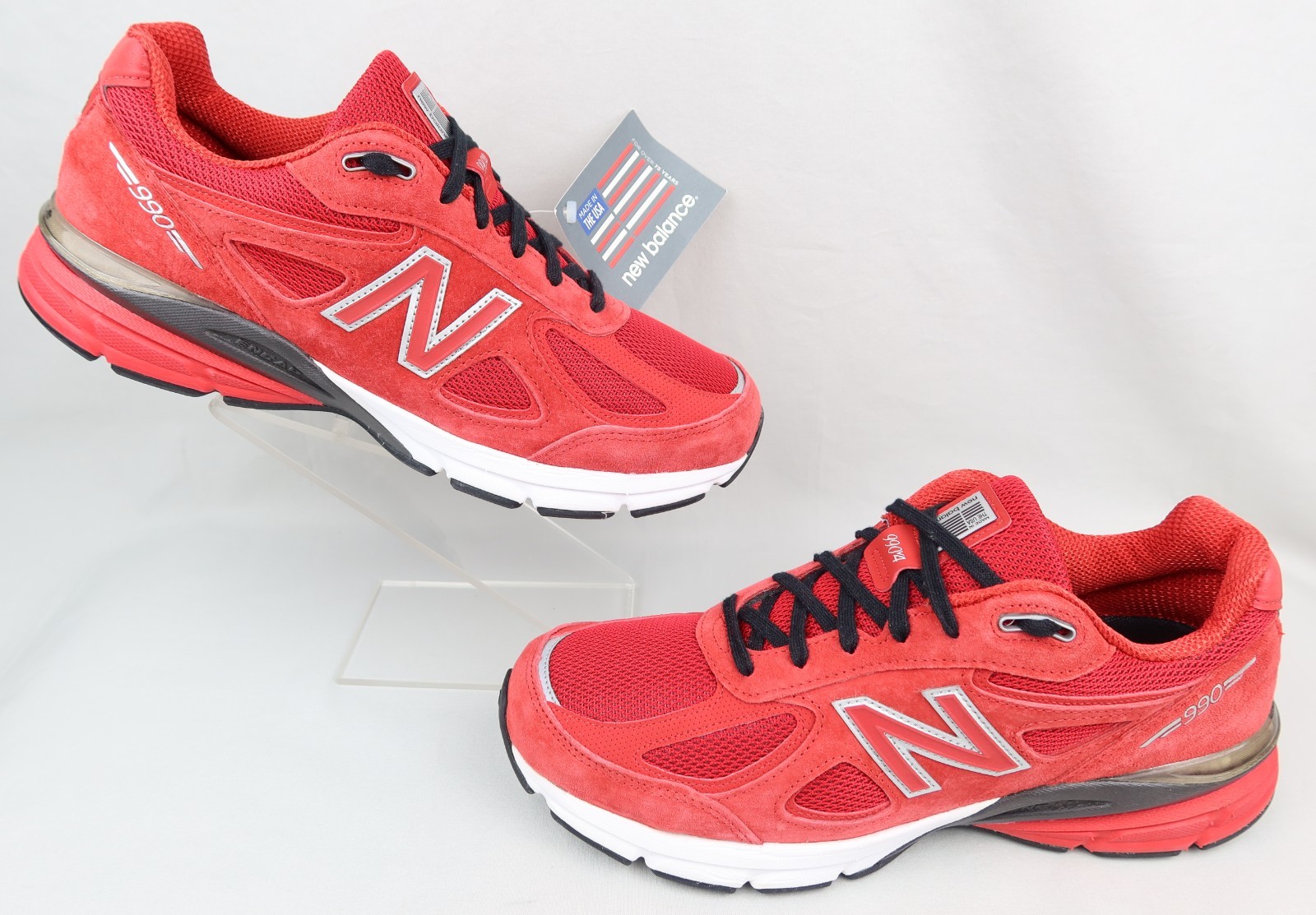 New Balance 990v4 Running Shoes 11D Limited Edition Alpha Red M990RD4