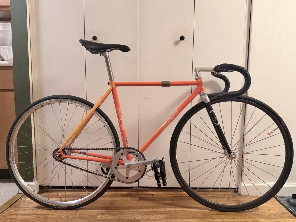 値下げ可能　MAKINO マキノ　丸フォーク付き　　競輪　フレーム　njs Makino NJS Track Bike. | eBay