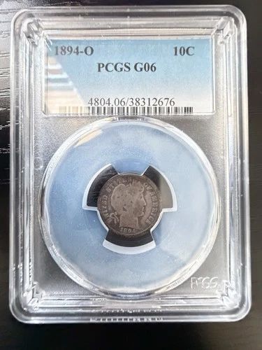1894-O Barber Dime Coin PCGS G06