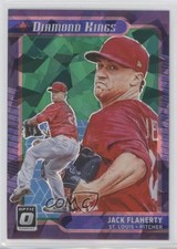 2021 Donruss Optic Diamond Kings Green Cracked Ice Prizm 3/7 Jack Flaherty ni4