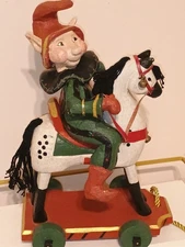 13.5" 1994 House of Hatten"Christmas Messengers" Tall Vtg Christmas By WS Rawson