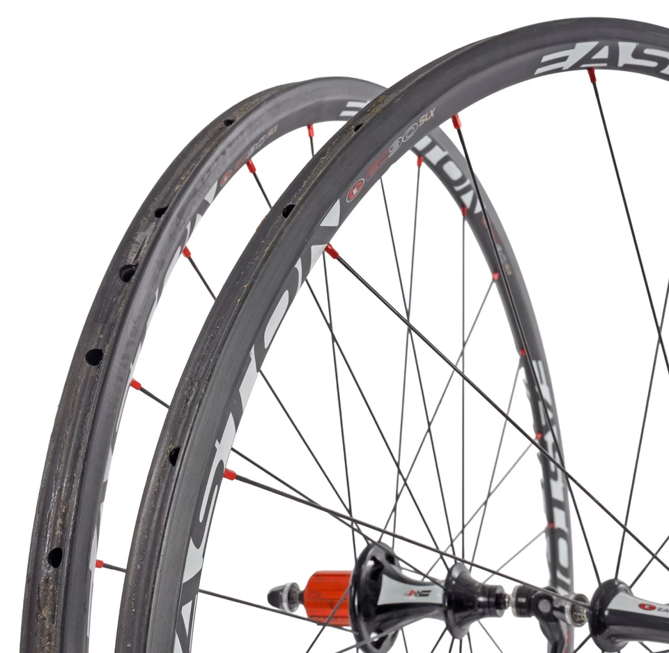 Easton EC90 SLX Carbon Tubular Road Wheelset Shimano 11 Spd 700c Rim Brake QR R4 - Image 3 of 4