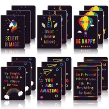 24 Pieces Mini Inspirational Notepads Bulk Gifts Cute Motivational Journal No...
