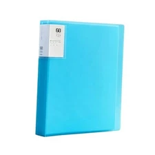 60 Pocket Binder with Plastic Sleeves 9.2x12, A4 Portfolio 60 Pocket Blue