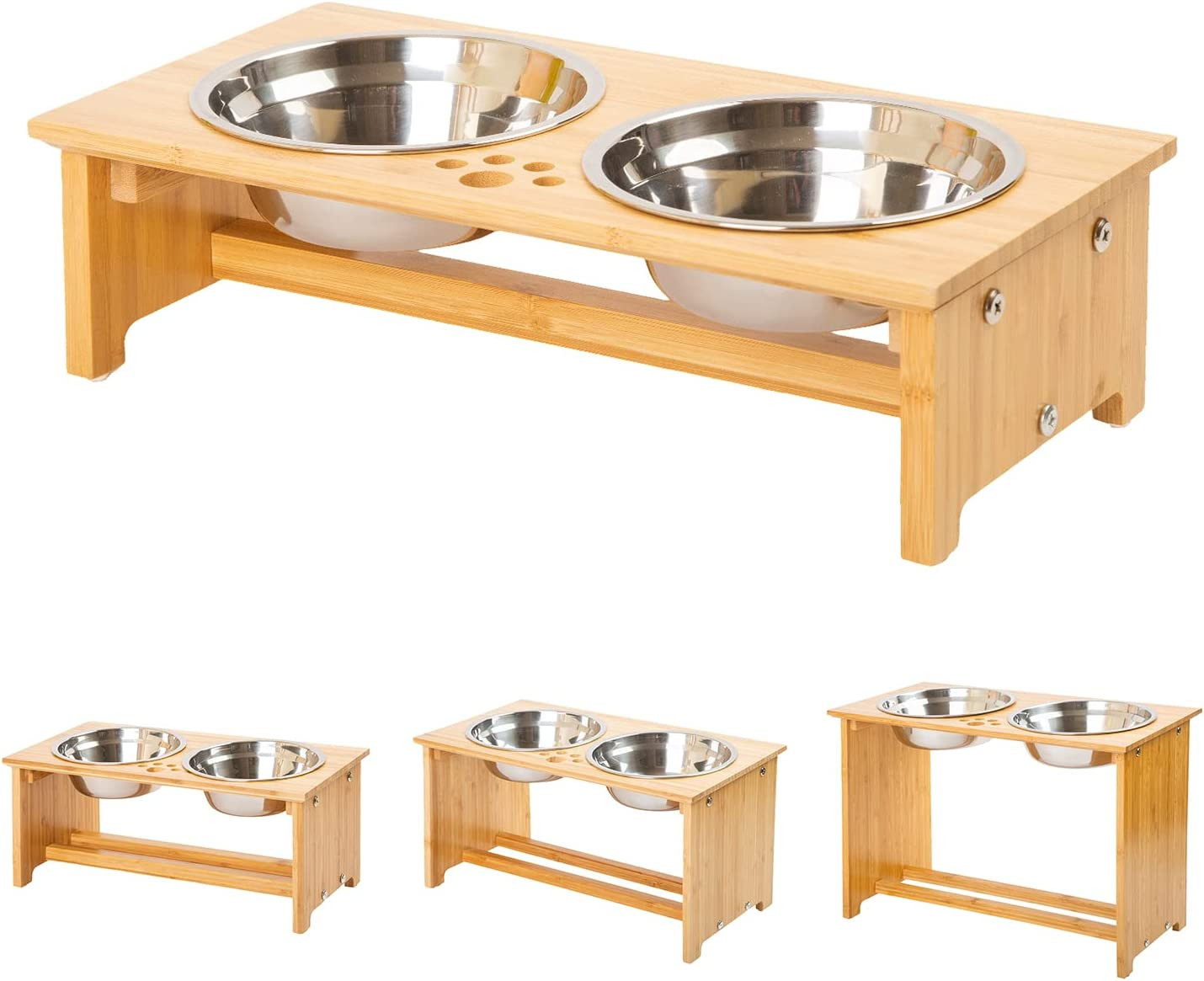 Ciotole Cani Gatti Design Bambù FOREYY: Eleganza e Benessere Pet