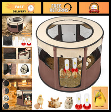 Extra Large Chicken Brooder Box - Double Door Chick Starter Kit for 20 Chicks, D