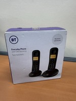 ☎️ BT Everyday Cordless Phone Twin Handset Call Blocker Home Phone Set Black NEW