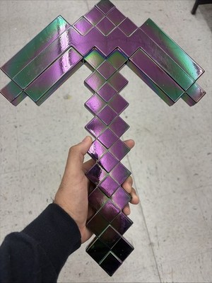 Child's Minecraft Anniversary Slick Netherite Pickaxe Toy Costume Accessory