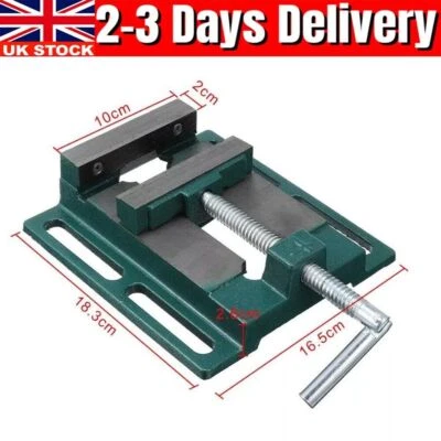 Heavy Duty 4Inch 100mm Vice Vise Drill Press Machine Work Bench Pillar Clamp Jaw