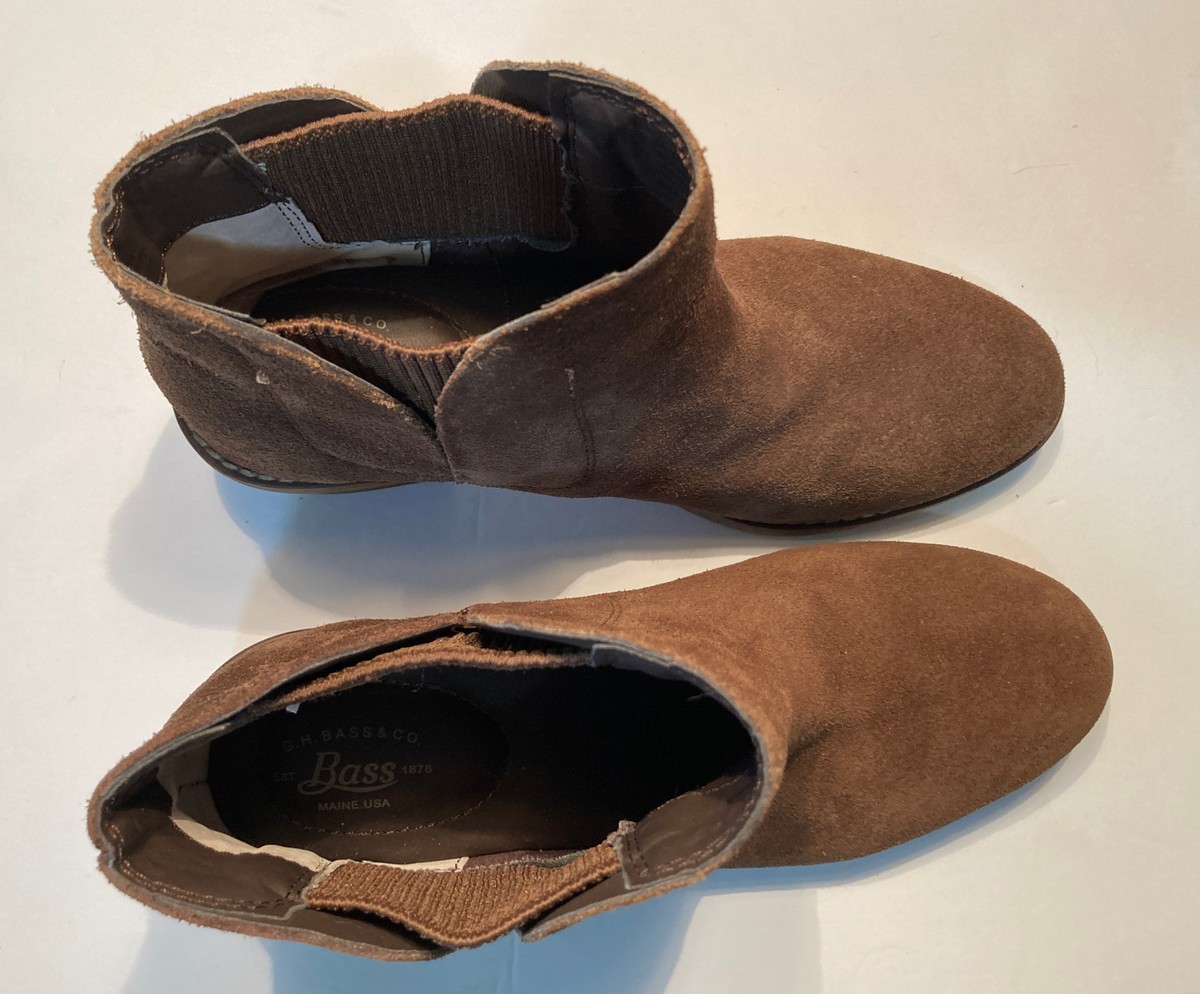 GH BASS - WOMEN’S - US 6 / 6.5 B - CHELSEA SUEDE BOOT - Brown **Read Description GH Bass Women main image 2