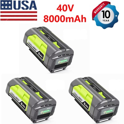 8.0Ah 40V Battery for Ryobi 40 Volt Lithium OP4050 OP40602 OP40261 OP4060