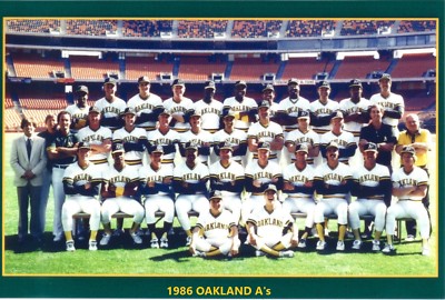 1986 OAKLAND ATHLETICS A's 8X10 TEAM PHOTO MLB BASEBALL PICTURE | eBay