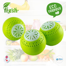 Fridge Smell Remover Odour Absorber Eliminator Freshener Fast Action Triple Pack