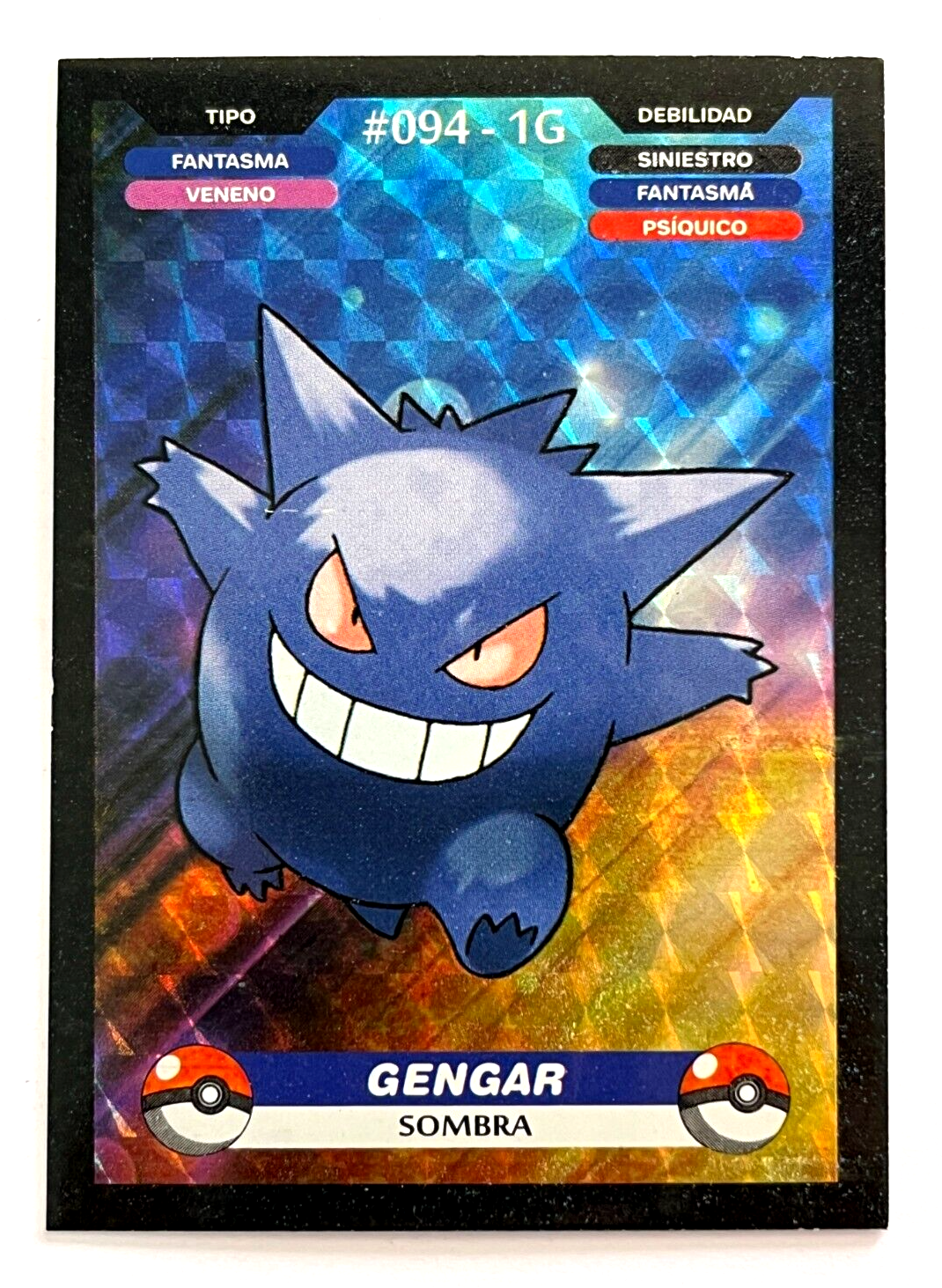 2025 POKEMON KANTO CREALASER TCG Card #094 GENGAR Peru Edition Foil