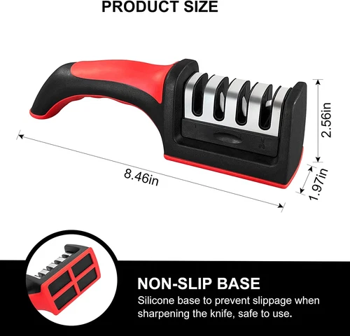 4 Stage Kitchen Knife Sharpener Professional Ceramic Diamond Steel Sharpening - Picture 3 of 11