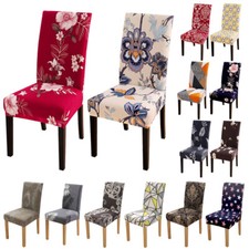 Coprisedia da Pranzo Elasticizzato in Spandex 1/4/6pz Coprisedia Stampato Casa Soggiorno