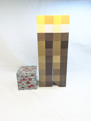 Minecraft Light-Up 11'' Wall Torch Night Light ThinkGeek Tested & Working
