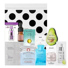 NEW SEPHORA 10Pc Dryness & Wrinkles Sample Set ~Algenist, Caudalie, Josie Maran 