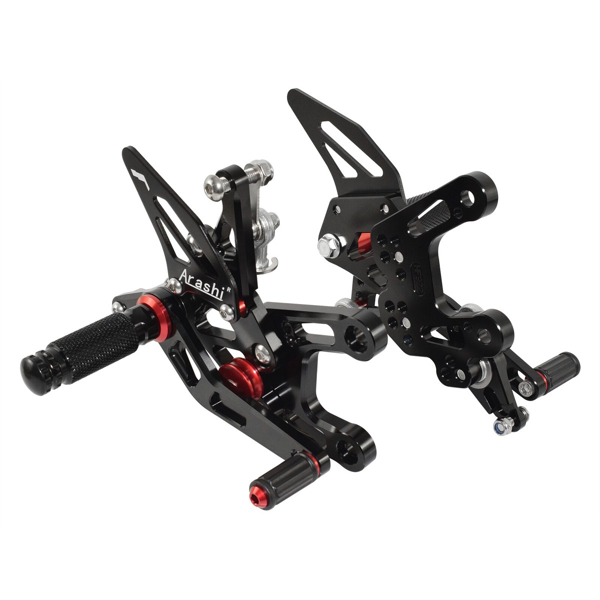 Black Adjustable Rearset Footrests For KAWASAKI Ninja ZX-10R ZX