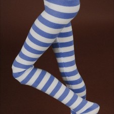 Dollmore 1/4 BJD MSD - SMK Striped Panty Stocking Aqua Blue