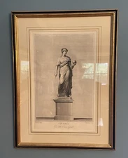 Marcus Carloni after Dolibene VRANIA Copper Engraving Goddess of Astronomy