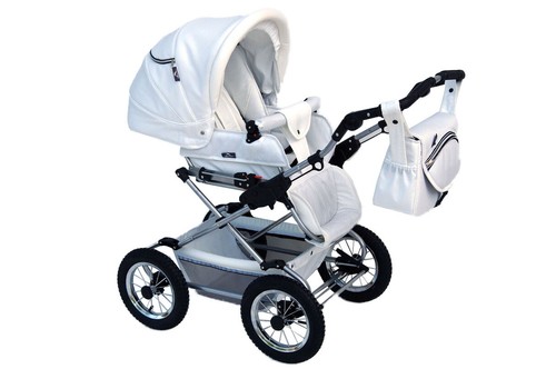FANARI Pram Baby Stroller Fashion 2in1 CARRYCOT + PUSHCHAIR , FREE EXTRAS! - Picture 5 of 22