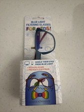 ICU Eyewear Kids Youth Screen Vision Blue Light Filtering Square Glasses - Blue