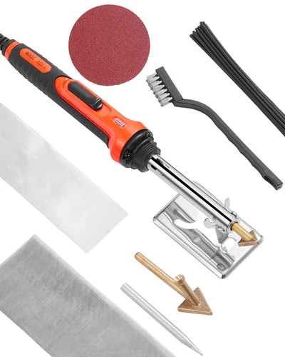 Plastic Welder Kit 60W/100W Plastic Welding Kit with 3 Tips & 20 Rods