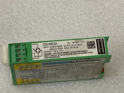 DATAFORTH DSCA38-02 Signal Conditioning Module Load Cell Amplifier