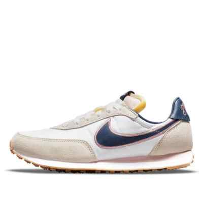 Nike Waffle Trainer 2 SE Athletic Kids Sz 7Y White Letterman's Jacket DJ0345-100
