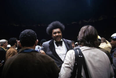 View of promoter Don King before George Foreman vs Ken Norto - 1974 Old Photo