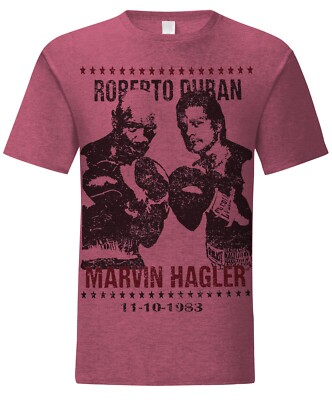 Boxing Sport marvelous marvin hagler vs  Roberto Duran T shirt training top