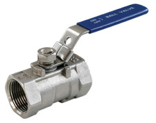 3/4 Inch 316 Stainless Steel Ball Valve Reduced Port 1PC Design 1000 WOG