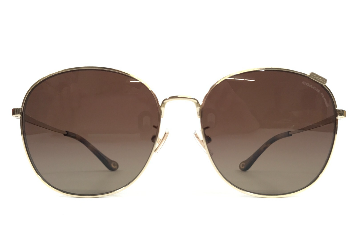 Coach Sunglasses HC7134 CA573 9005T5 Shiny Light Gold w  display picture 1